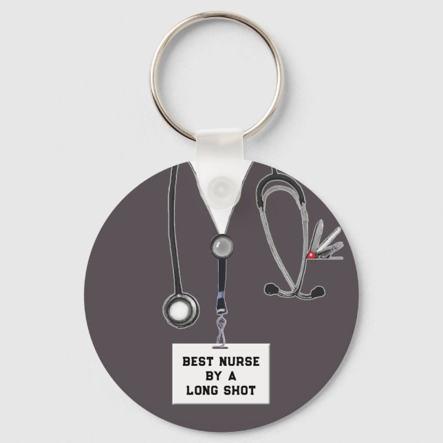 Funny Nurse Key Ring (Front)