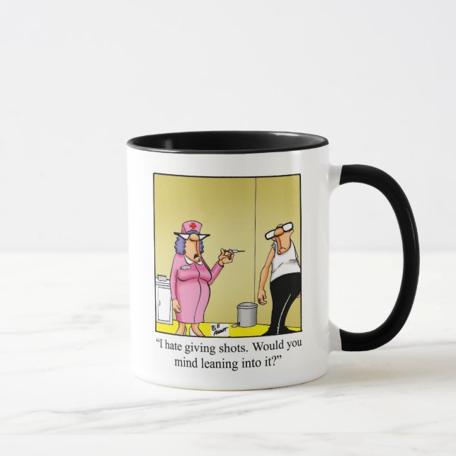 Funny Nurse Medical Cartoon Mug (Right)
