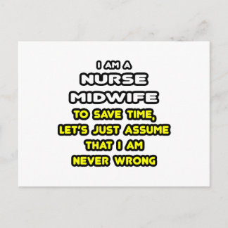 Funny Nurse Midwife T-Shirts and Gifts Postcard