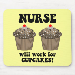 Funny nurse mouse mat