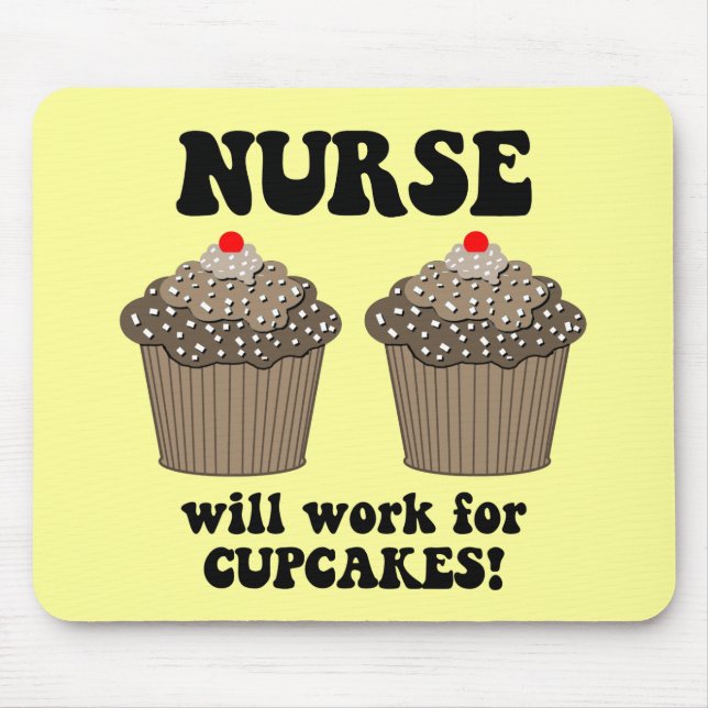 Funny nurse mouse mat (Front)