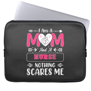 Funny Nurse Mum, Nurse Mum funny quotes Laptop Sleeve