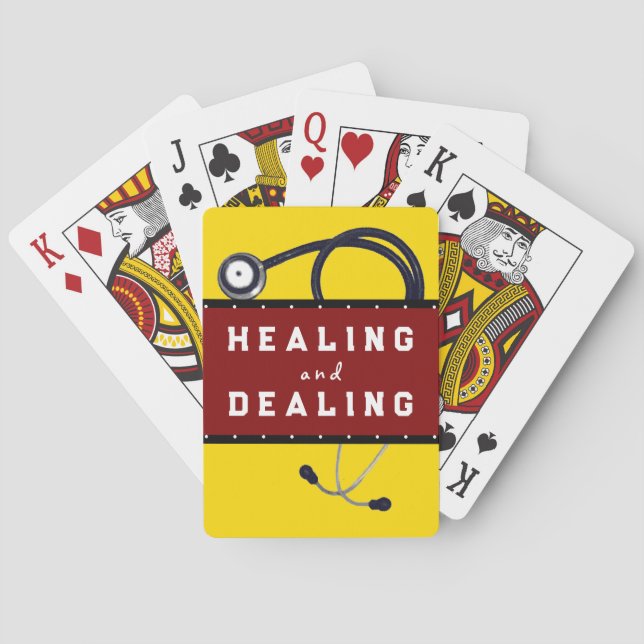 Funny Nurse Novelty Gift Playing Cards (Back)