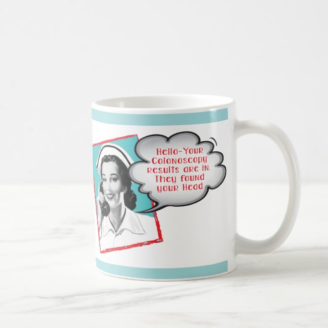 Funny Nurse on the phone mug (Right)
