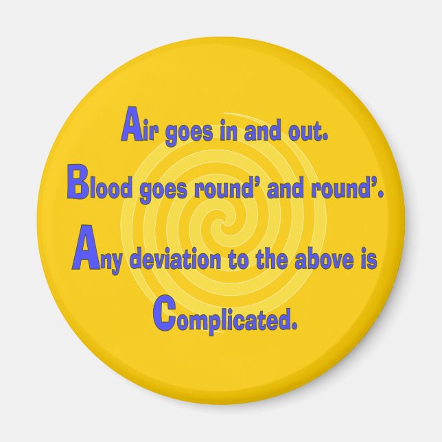 Funny Nurse or Respiratory Therapy Gifts Magnet (Front)