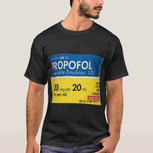 Funny Nurse Pharmacy Halloween Propofol Injectable T-Shirt