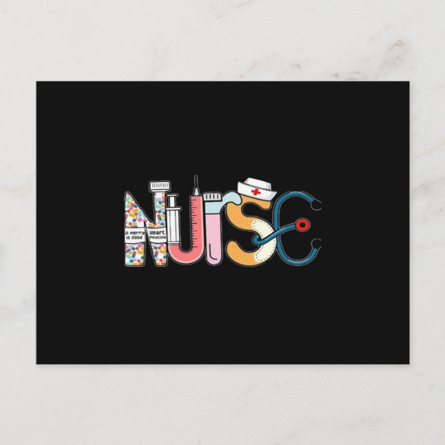 Funny Nurse Postcard (Front)