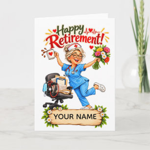 Funny Nurse Retirement Gift Card