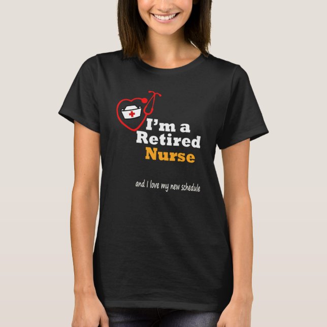 Funny Nurse Retirement Novelty  For Her Fitted Sco T-Shirt (Front)
