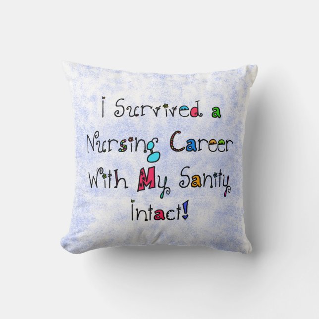 Funny Nurse Retirement Pillow (Front)
