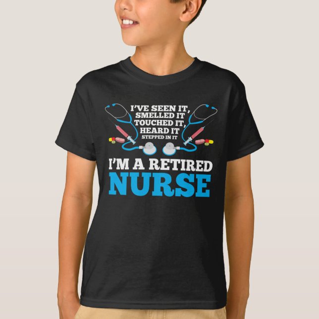 Funny Nurse Retirement - Retired registered nurse T-Shirt (Front)