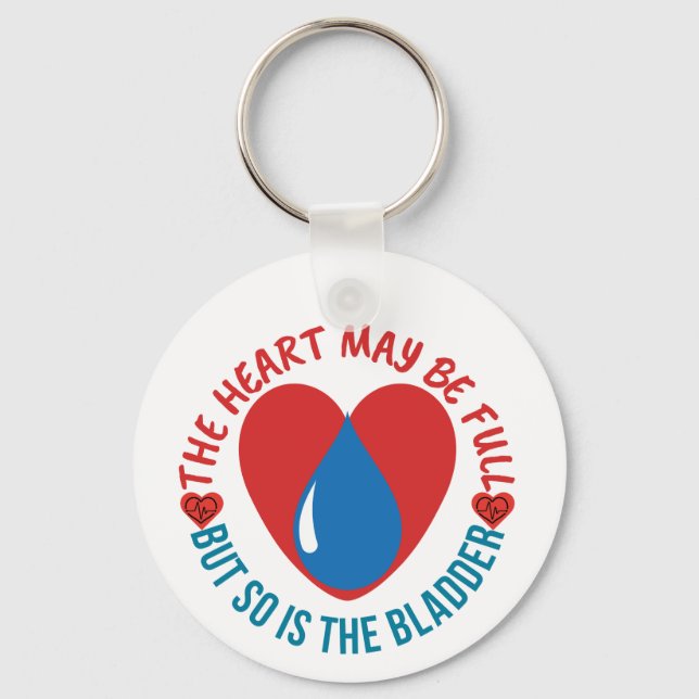 Funny Nurse Sarcasm Keychain–2" Round Metal Circle Key Ring (Front)