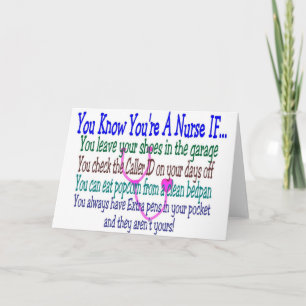 Funny Nurse Sayings Card
