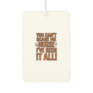 Funny Nurse Seen It All Vintage Halloween Design_1 Car Air Freshener