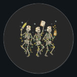 Funny Nurse Skeleton Christmas Light Dance Stethos Classic Round Sticker<br><div class="desc">Funny Nurse Skeleton Christmas Light Dance Stethoscope Party</div>