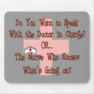 Funny Nurse T-Shirts and Gifts Mouse Mat