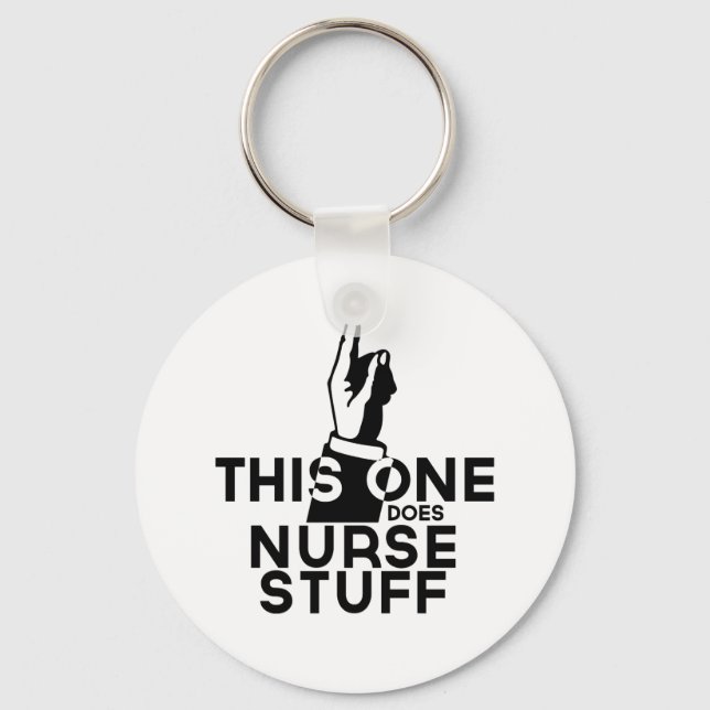 Funny Nurse Vintage - Nursing RN LPN Key Ring (Front)