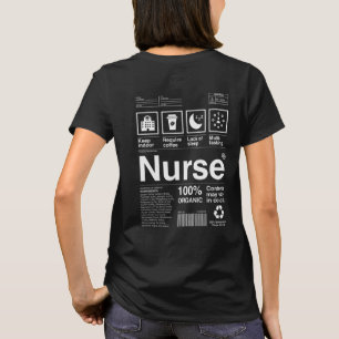 Funny Nurse Warning Label – Nurse Life Coffee T-Shirt