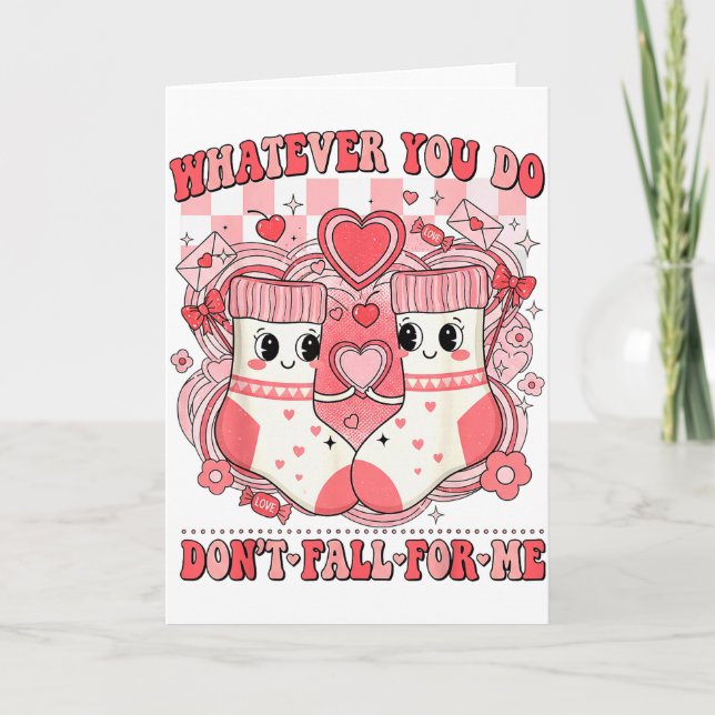 Funny Nurse Whatever You Do Dont Fall For Me Rn Cn Card (Front)