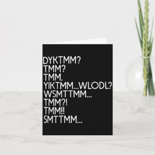 Funny Nursery Rhyme Dyktmm Nostalgic Saying Women Card