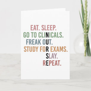 Funny Nursing School student Future Nurse Gifts Card