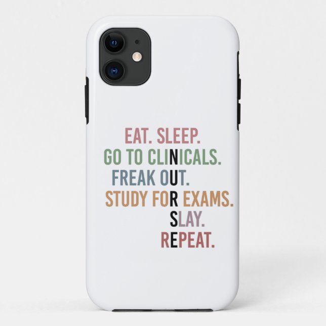 Funny Nursing School student Future Nurse Gifts Case-Mate iPhone Case (Back)