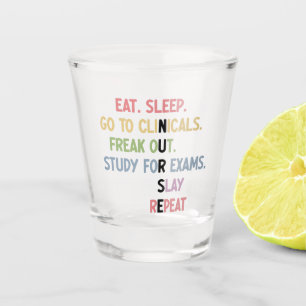 Funny Nursing School student Future Nurse Gifts Shot Glass