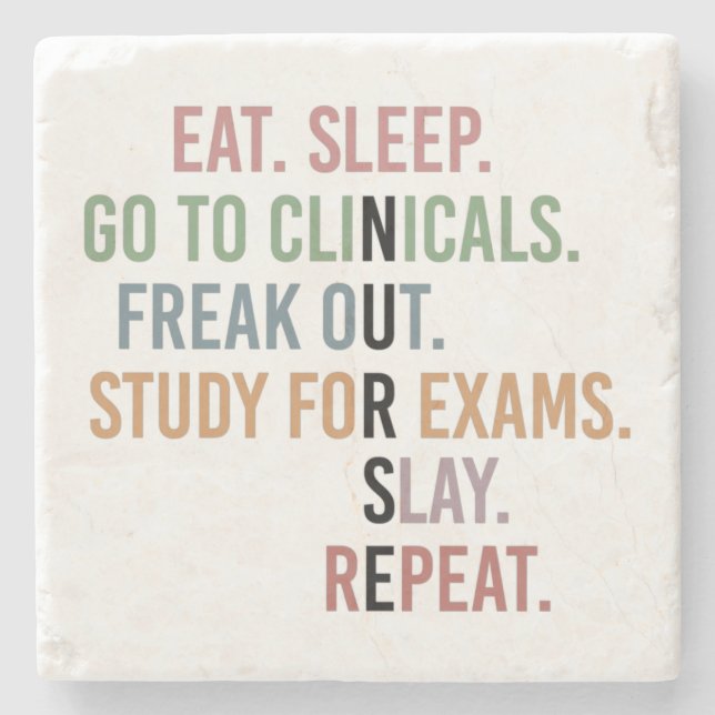 Funny Nursing School student Future Nurse Gifts  Stone Coaster (Front)