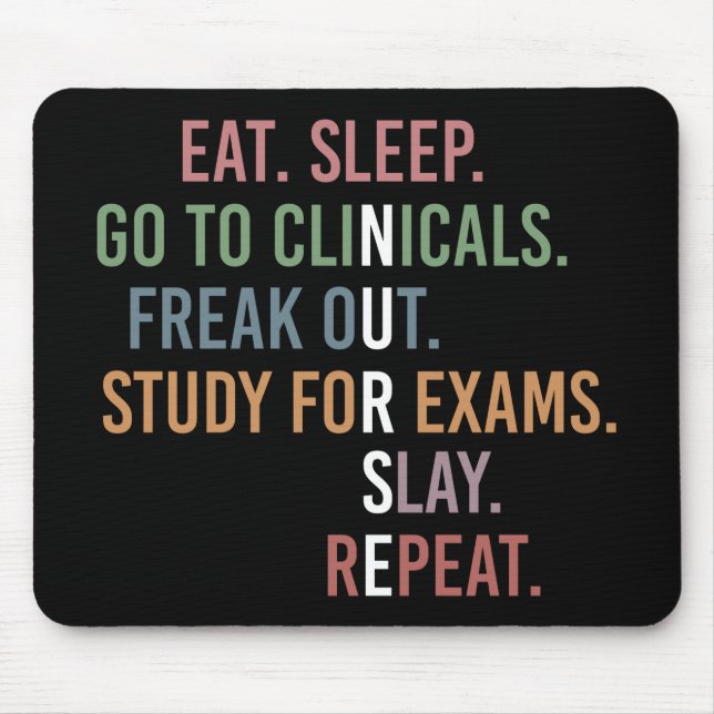 Funny Nursing School student Future Nurse Mouse Mat (Front)