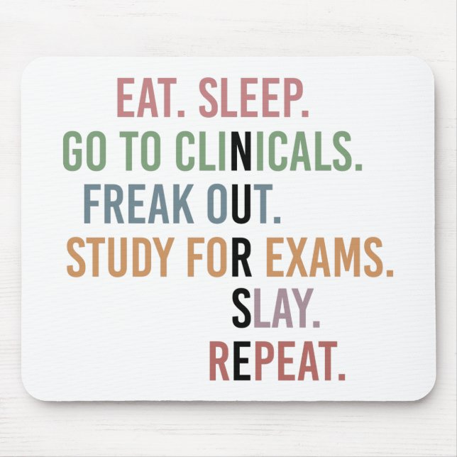 Funny Nursing School student Future Nurse  Mouse Mat (Front)