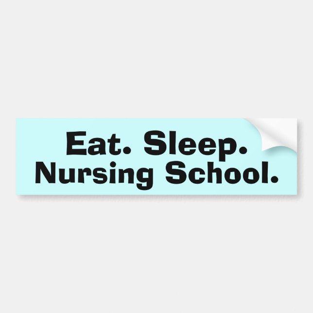 Funny Nursing Student Gifts Bumper Sticker (Front)