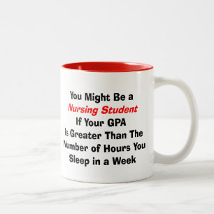 Funny Nursing Student Gifts Two-Tone Coffee Mug