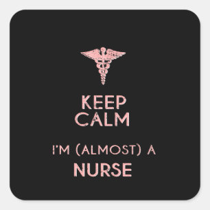 Funny Nursing Student Nursing School Graduation Square Sticker