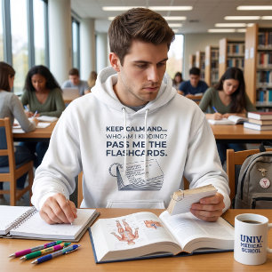 Funny Nursing Student Study Flashcards Hoodie