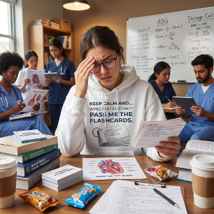 Funny Nursing Student Study Flashcards Hoodie