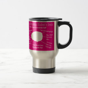 Funny Nursing Student's Brain Travel Mug