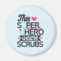 Funny Nursing Superhero Saying Typography
