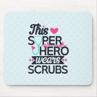 Funny Nursing Superhero Saying Typography