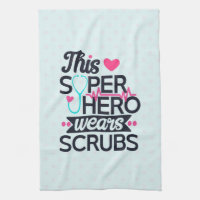 Funny Nursing Superhero Saying Typography