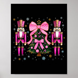 Funny Nutcracker Christmas Tree Christmas Xmas Wom Poster