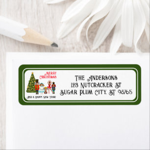 Funny Nutcracker Family of Five Green Christmas