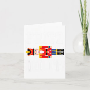 Funny Nutcracker Fritz Did It Clara Christmas Ball Card