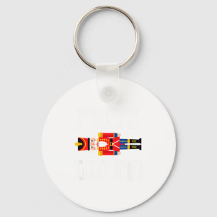 Funny Nutcracker Fritz Did It Clara Christmas Ball Key Ring