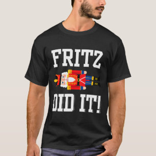 Funny Nutcracker Fritz Did It Clara Christmas Ball T-Shirt