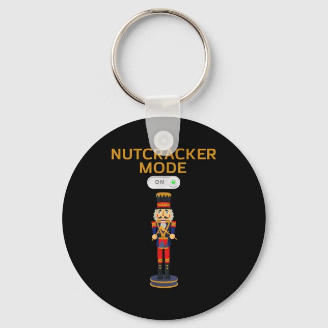 Funny Nutcracker Shirt Christmas Nutcracker Mode O Key Ring (Front)