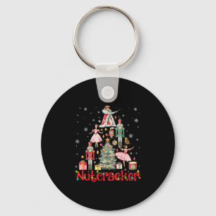 Funny Nutcracker Squad Christmas Tree 2024 Men Wom Key Ring