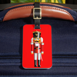 Funny Nutcracker Toy Soldier Luggage Tag