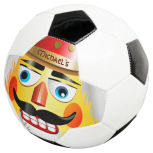 Funny Nutcracker Toy Soldier With Pointed Football