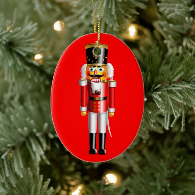 Funny Nutcracker Toy Soldiers Ceramic Tree Decoration (Tree)