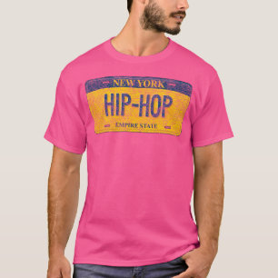 Funny Ny State Vanity License Plate Hip-Hop T-Shirt
